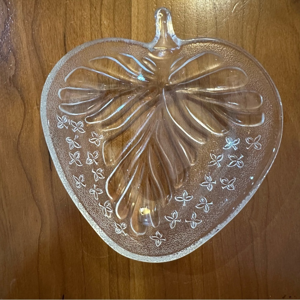 Strawberry Glass Candy Dish